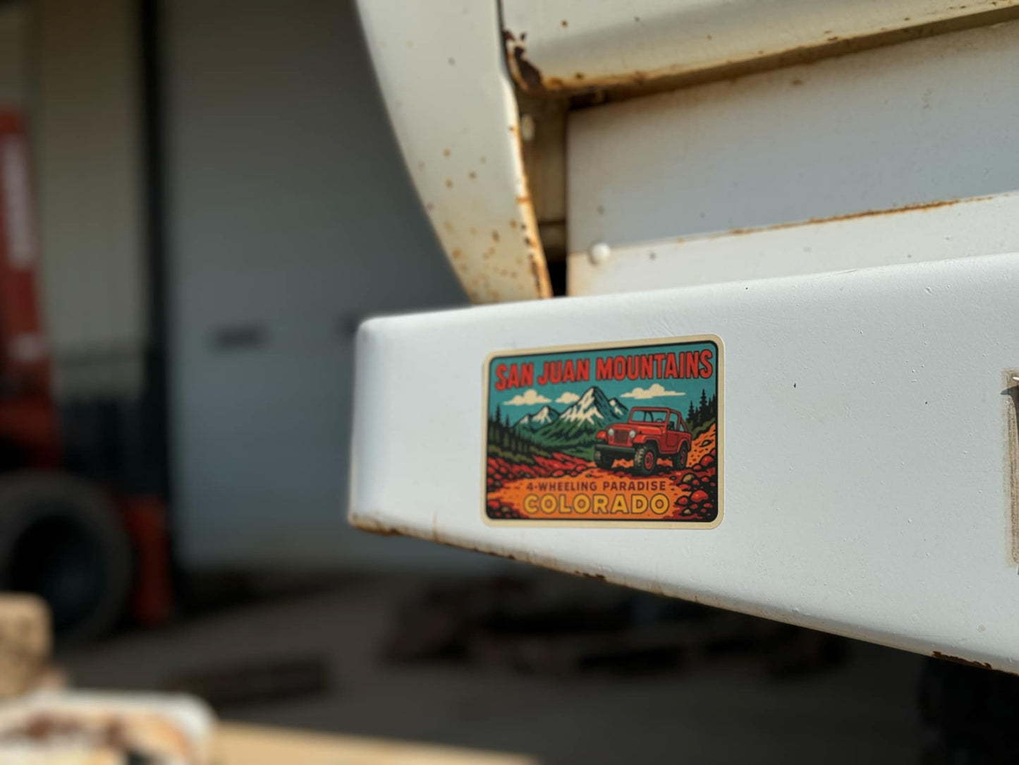 Vintage San Juan Mountains 4 Wheeling Sticker