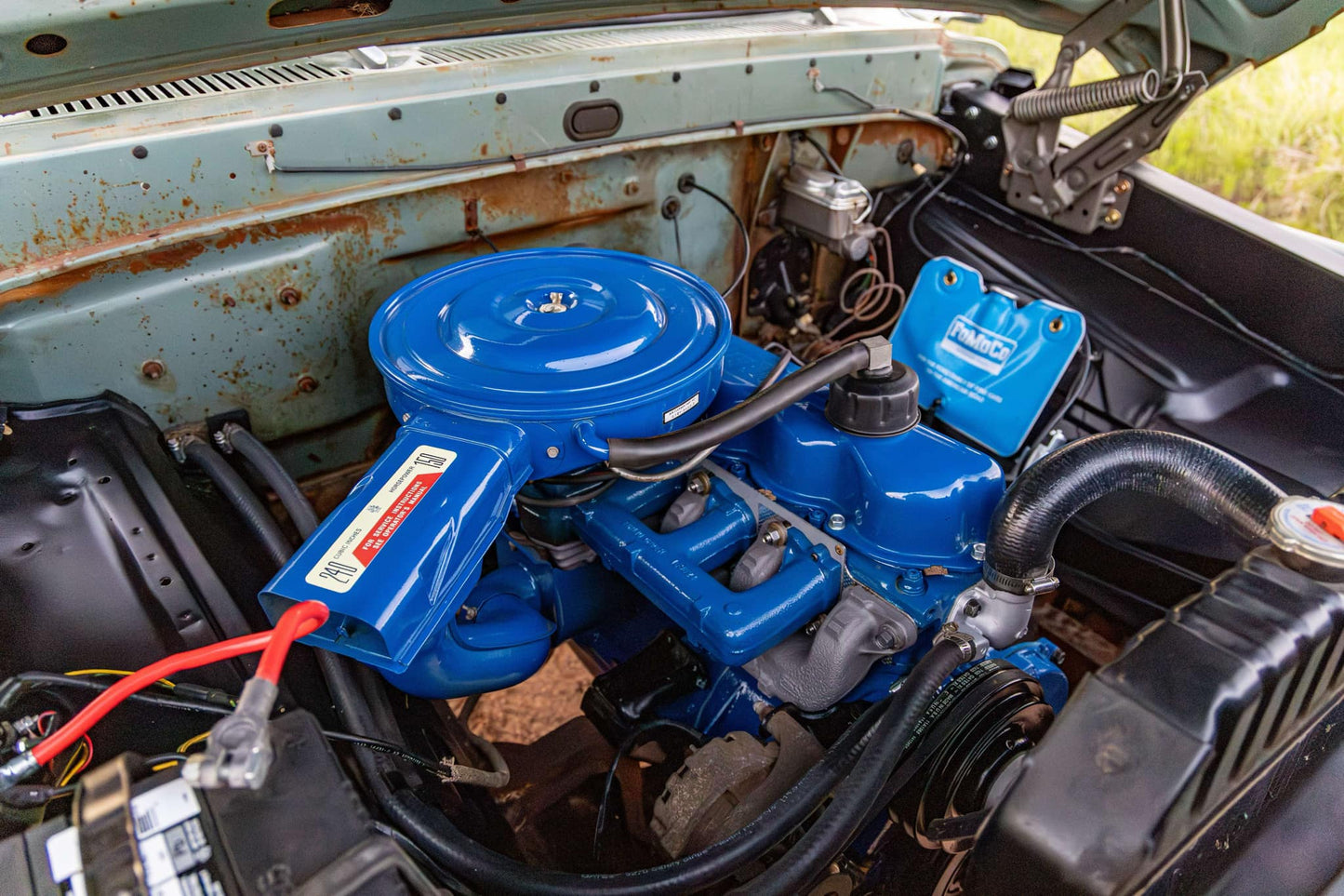 Small size 240 inline-six air cleaner decal